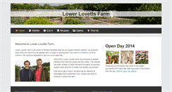 Desktop Screenshot of lowerlovettsfarm.com
