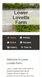 Mobile Screenshot of lowerlovettsfarm.com